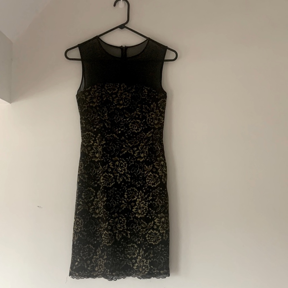 Diane von Furstenburg black mini dress